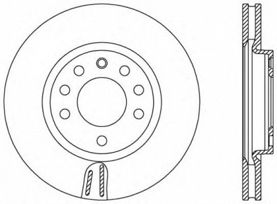 OPEN PARTS bda257620 -  Тормозной диск